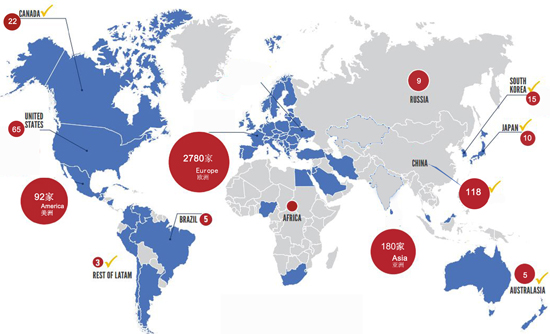 IFAT环保展国家分布